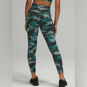 NWOT Lululemon Wunder Train High-Rise Tight 25 Heritage 365 Camo Smoky R…